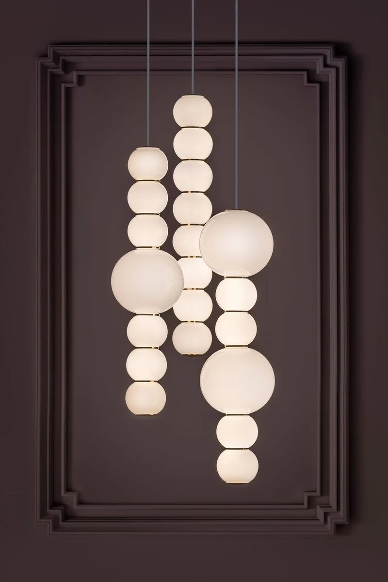 Lustre Double Pearl 3 Brillant