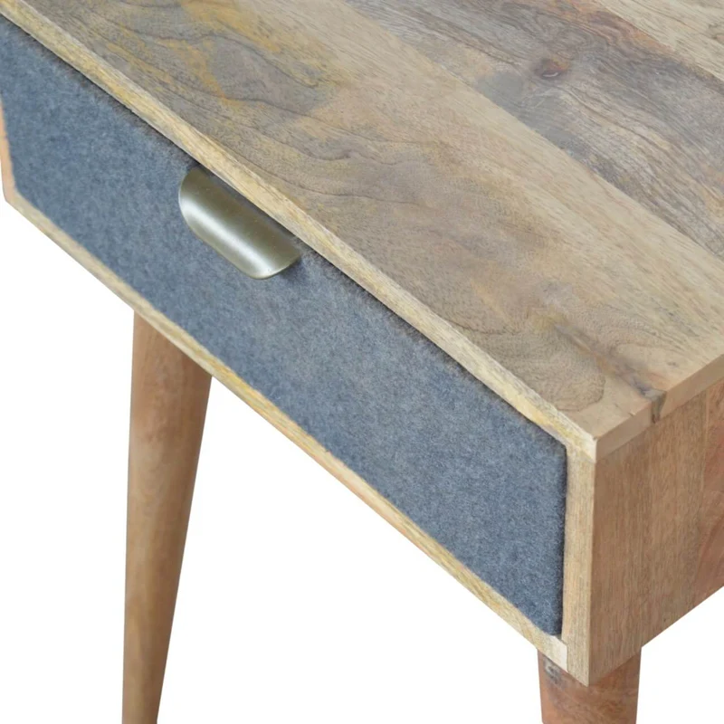 Chevet en tweed gris massif