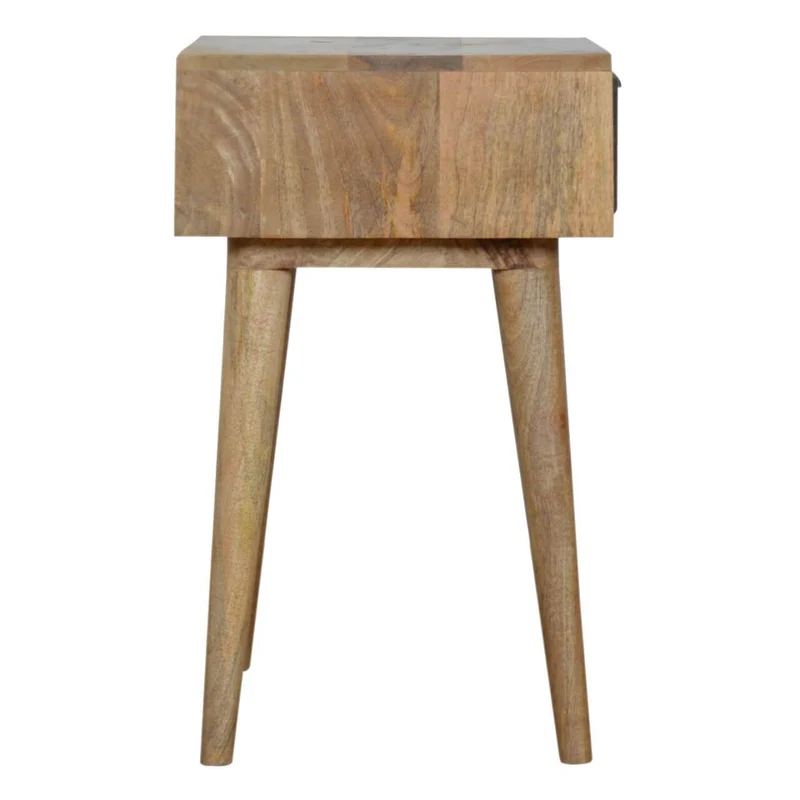 Chevet en tweed gris massif