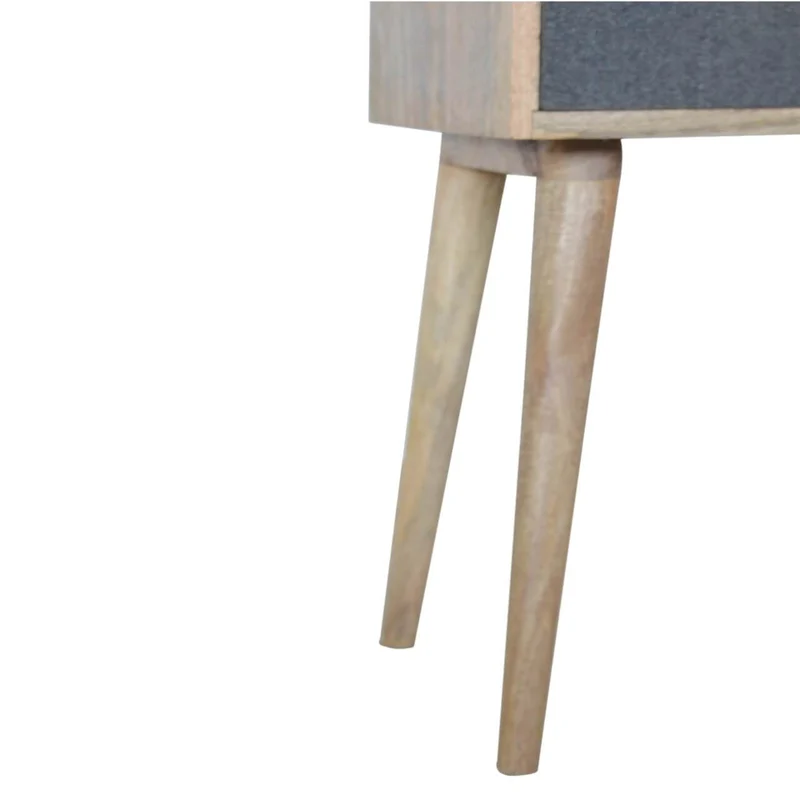 Chevet en tweed gris massif