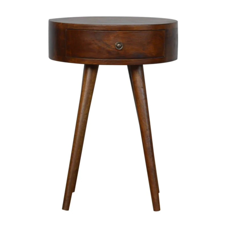 Chevet de forme circulaire en bois massif