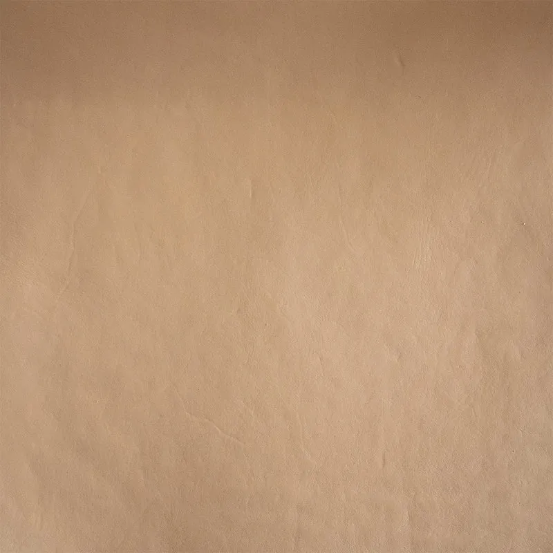 Fauteuil Kuna en teck et cuir tressé beige