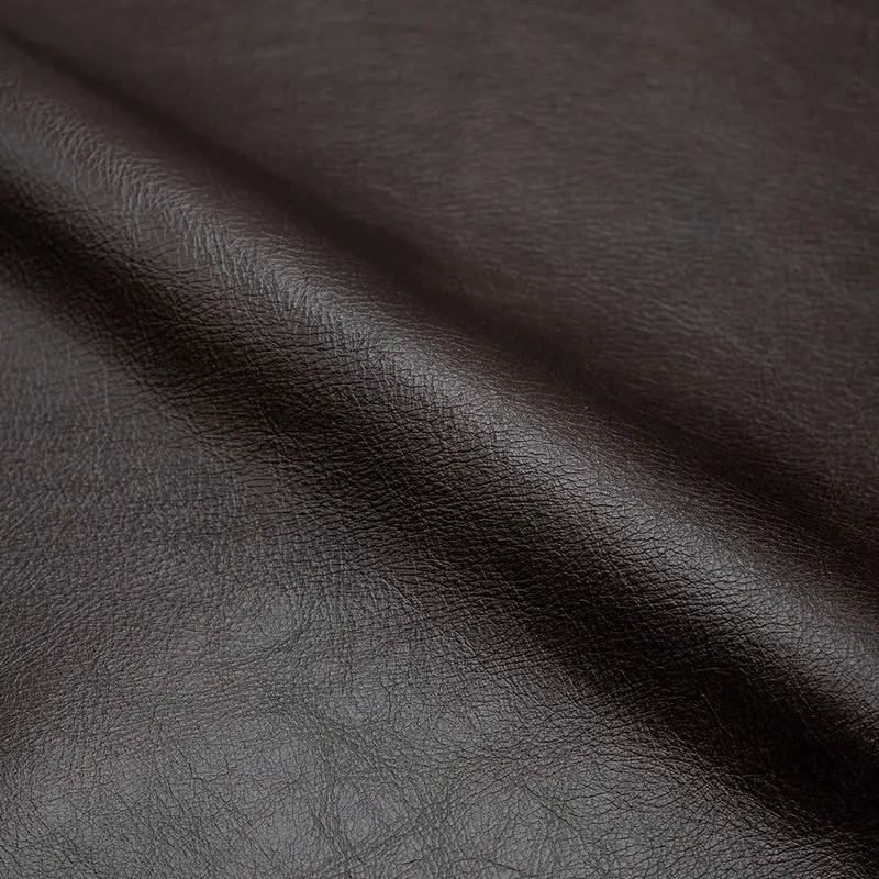 Fauteuil Hugues en cuir marron