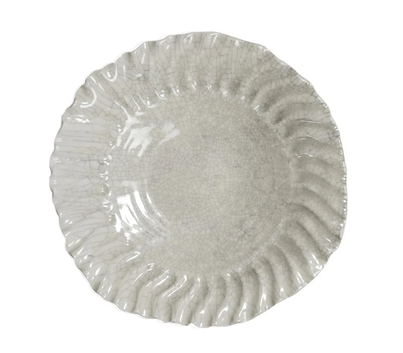 Assiette Creuse XL Dashi Quartz Craquelé