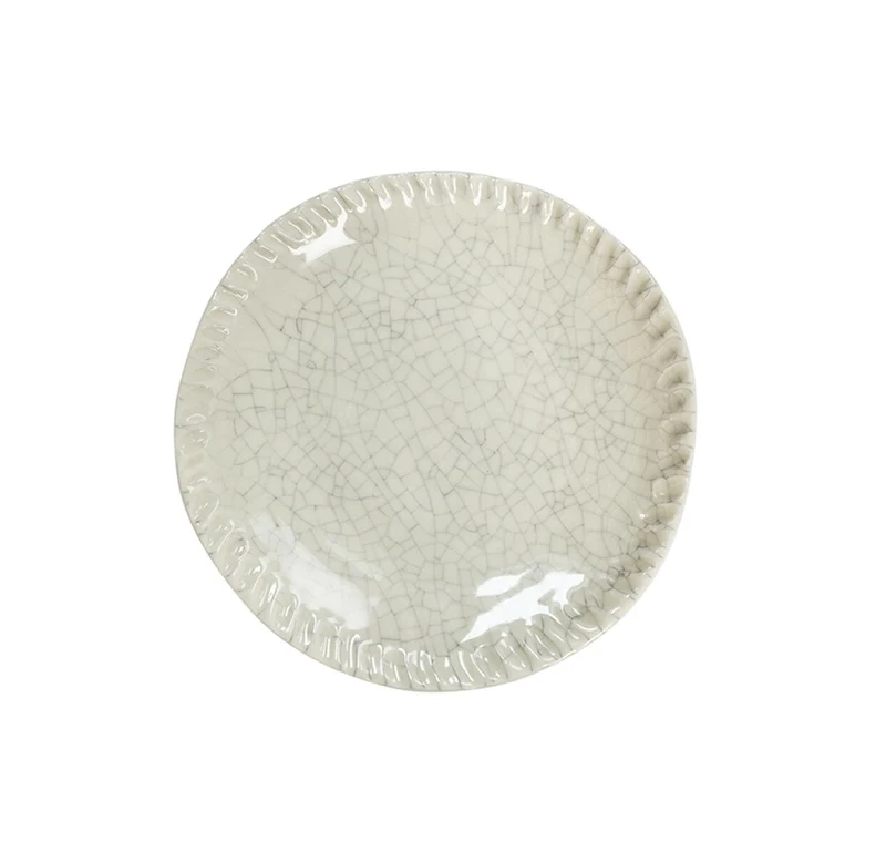 Assiette S Dashi Quartz Craquelé