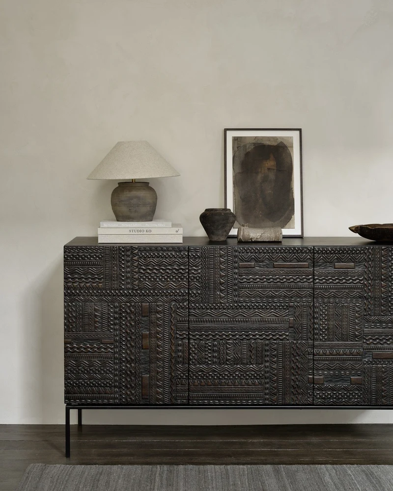 Buffet Ethnicraft - Tabwa teak noir