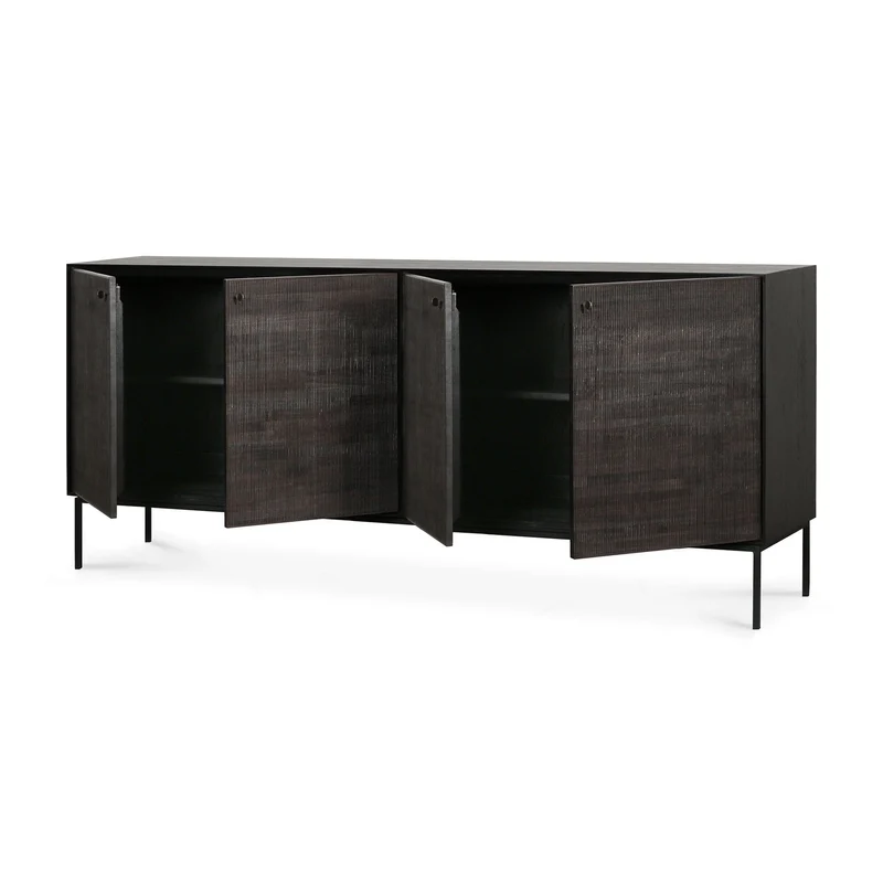 Buffet Ethnicraft - Grooves teak