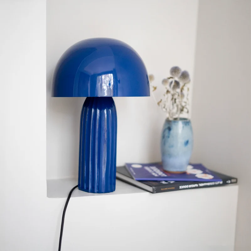 Lampe Joy en métal bleu foncé