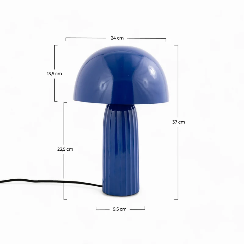 Lampe Joy en métal bleu foncé