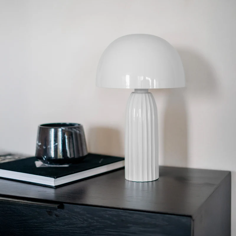 Lampe Joy en métal blanc