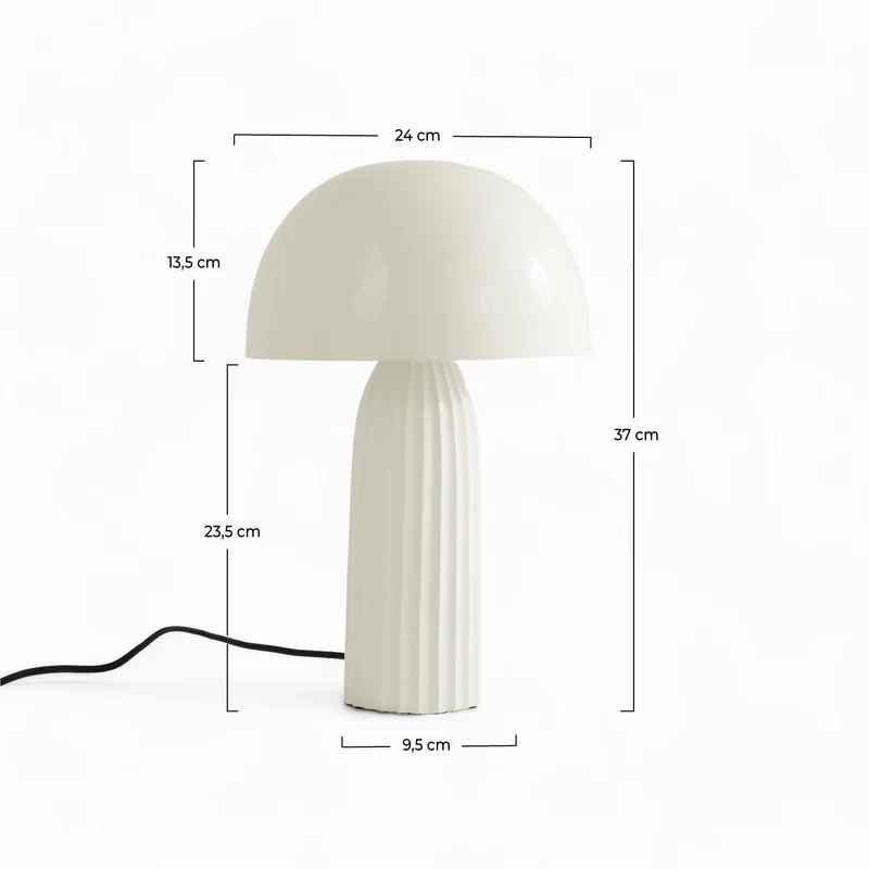 Lampe Joy en métal blanc