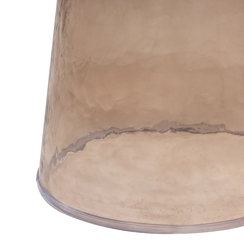 Loma bijzettafel glas bruin