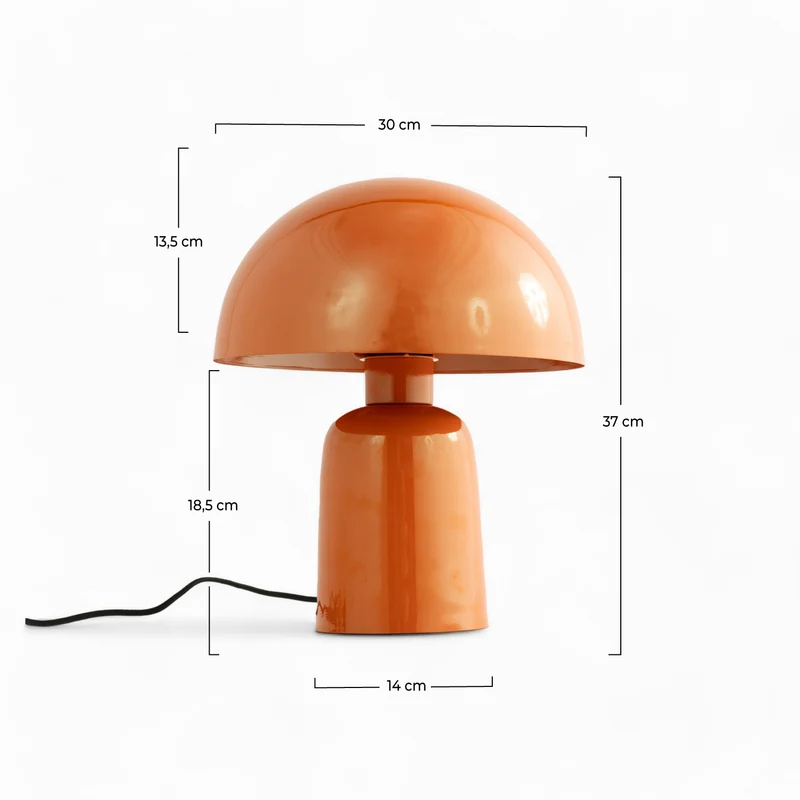 Lampe Clara en métal orange