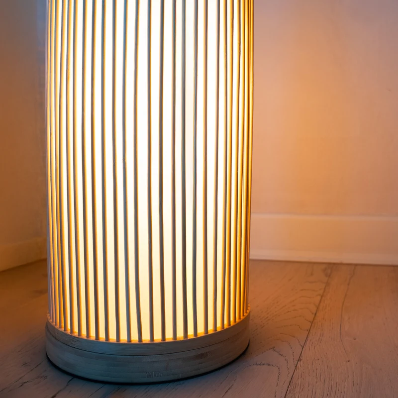 Lampadaire Huron en bambou naturel
