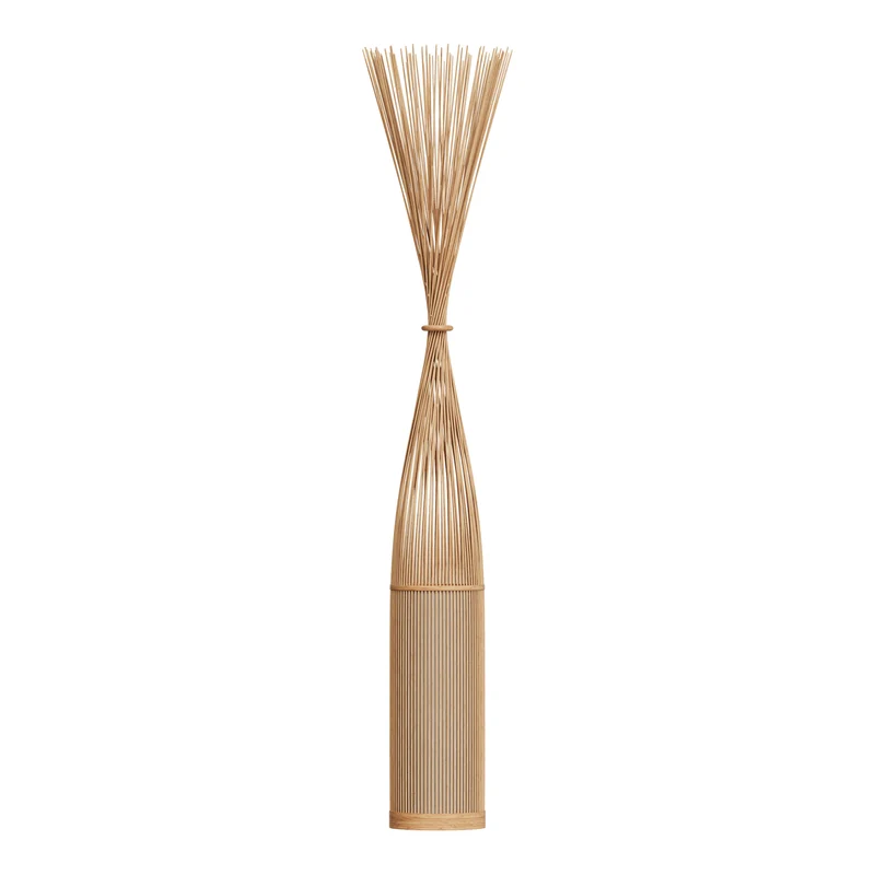 Lampadaire Huron en bambou naturel