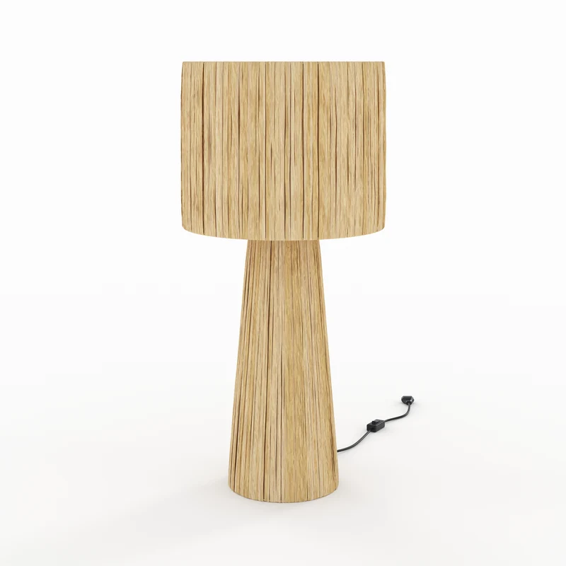 Grande lampe Soléa en feuille de palmier