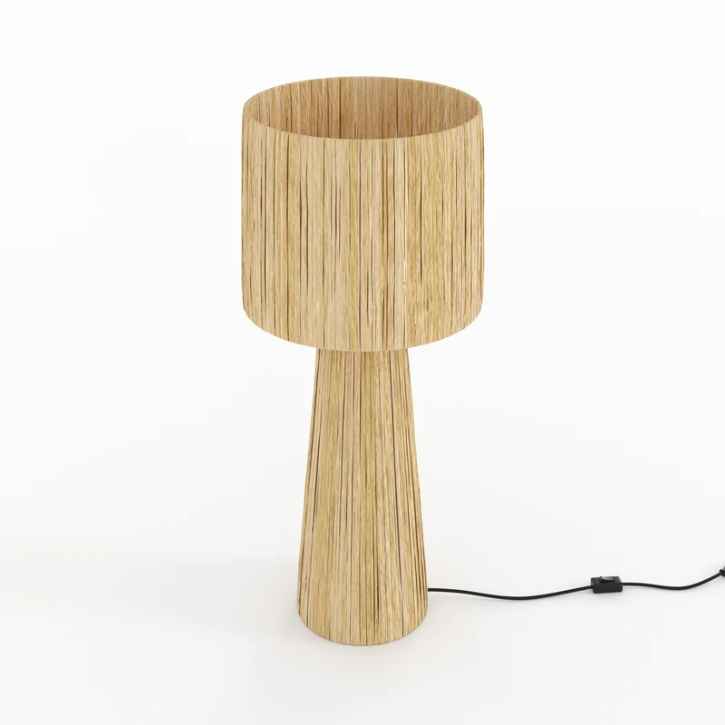 Grande lampe Soléa en feuille de palmier