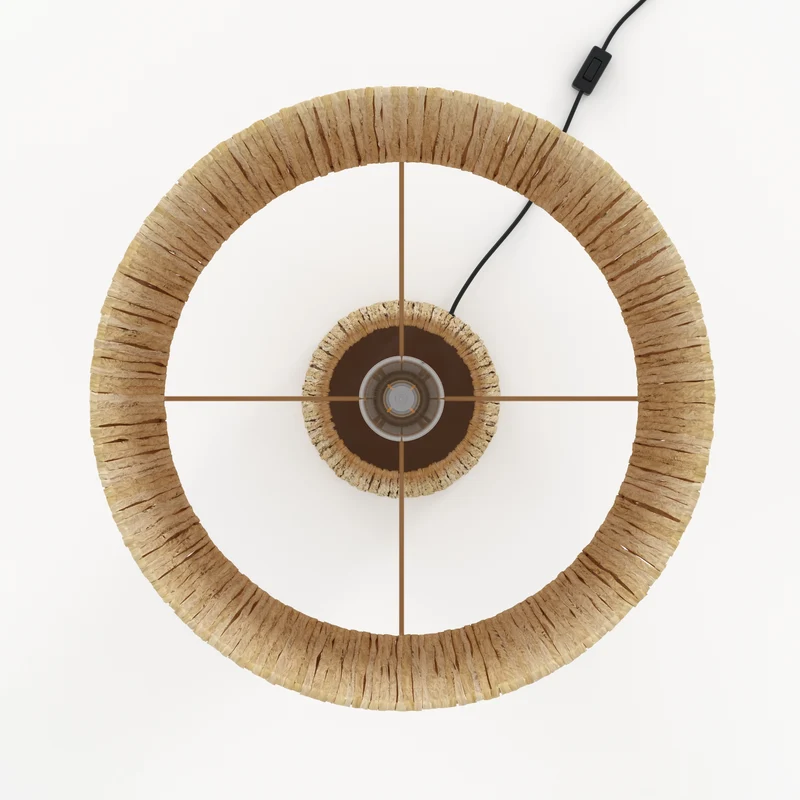 Grande lampe Soléa en feuille de palmier