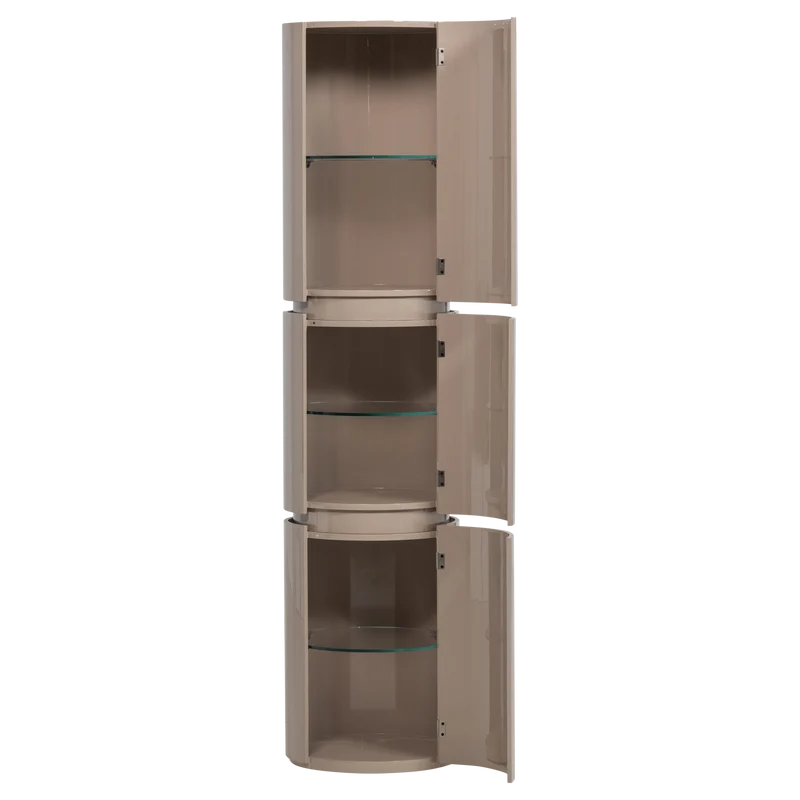 Sera ronde kast 188 x Ø45 cm hout hoogglans zand