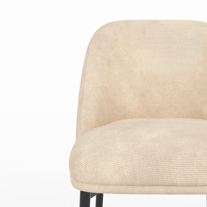 Lot de 2 chaises pour îlot central 67 cm Noah en tissu beige