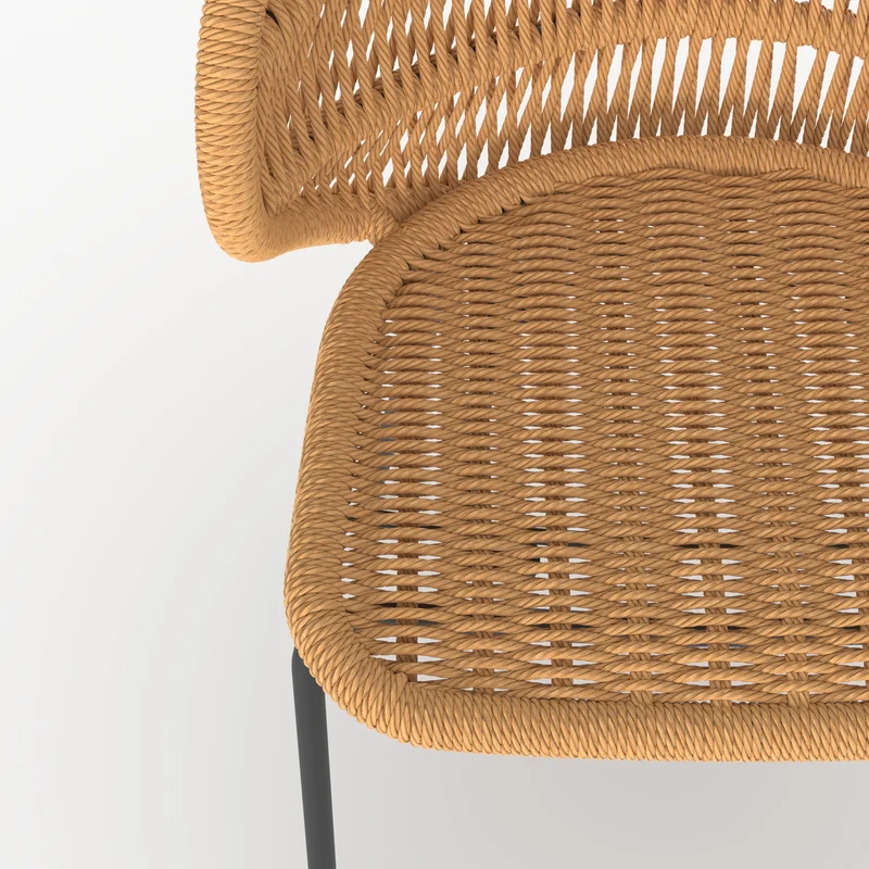 Lot de 2 chaises de jardin Lara en rotin synthétique