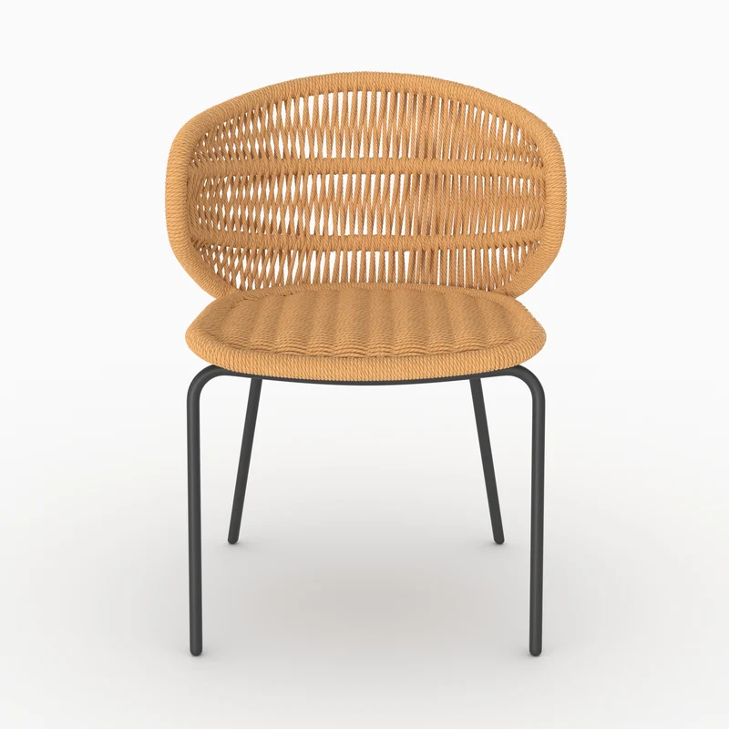 Lot de 2 chaises de jardin Lara en rotin synthétique