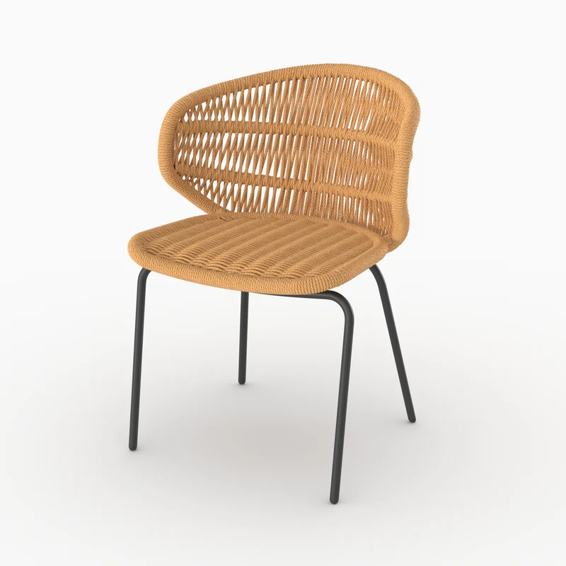 Lot de 2 chaises de jardin Lara en rotin synthétique