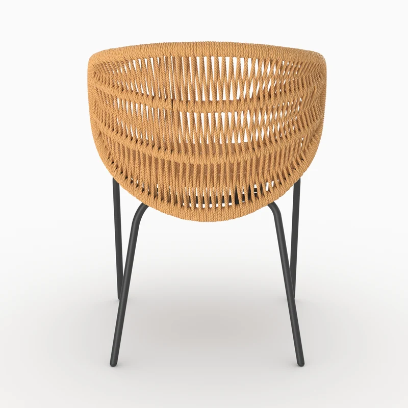 Lot de 2 chaises de jardin Lara en rotin synthétique