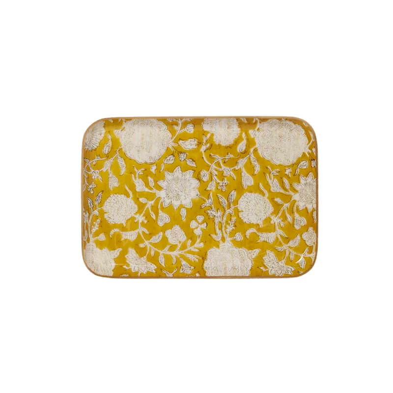 Plateau fleurs safran M