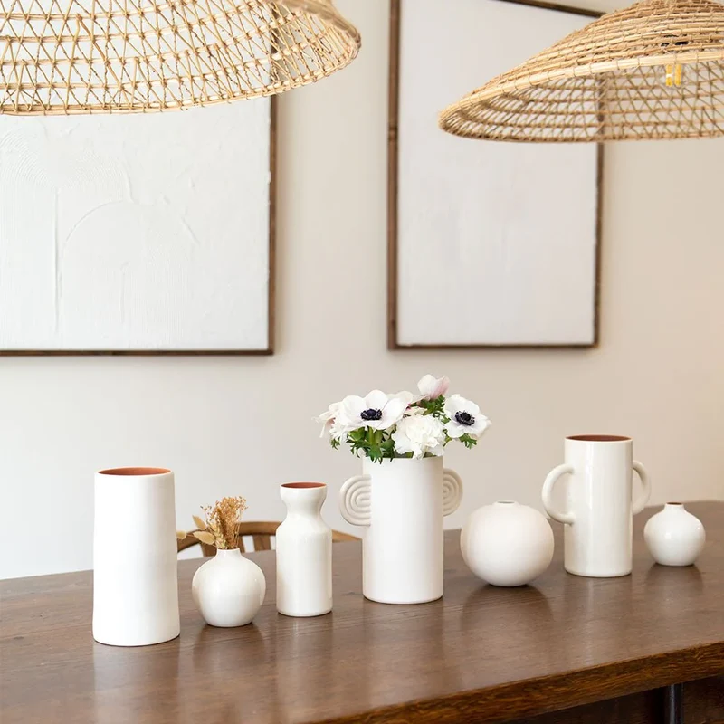 Vase anse blanc