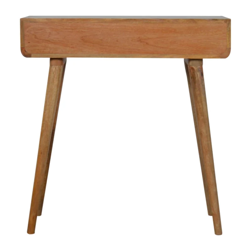 Table console à impression monochrome en bois massif