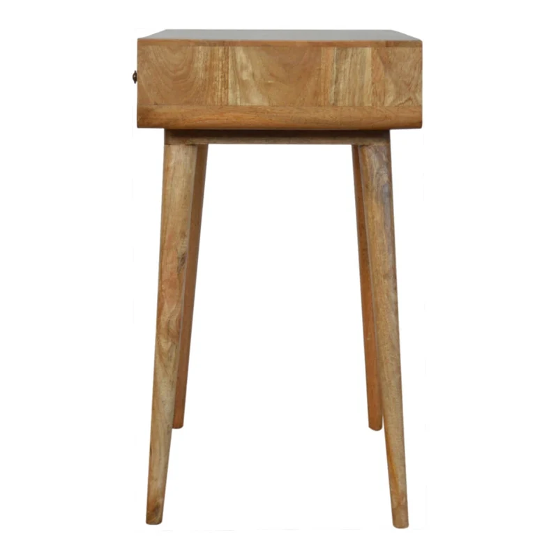 Table console à impression monochrome en bois massif