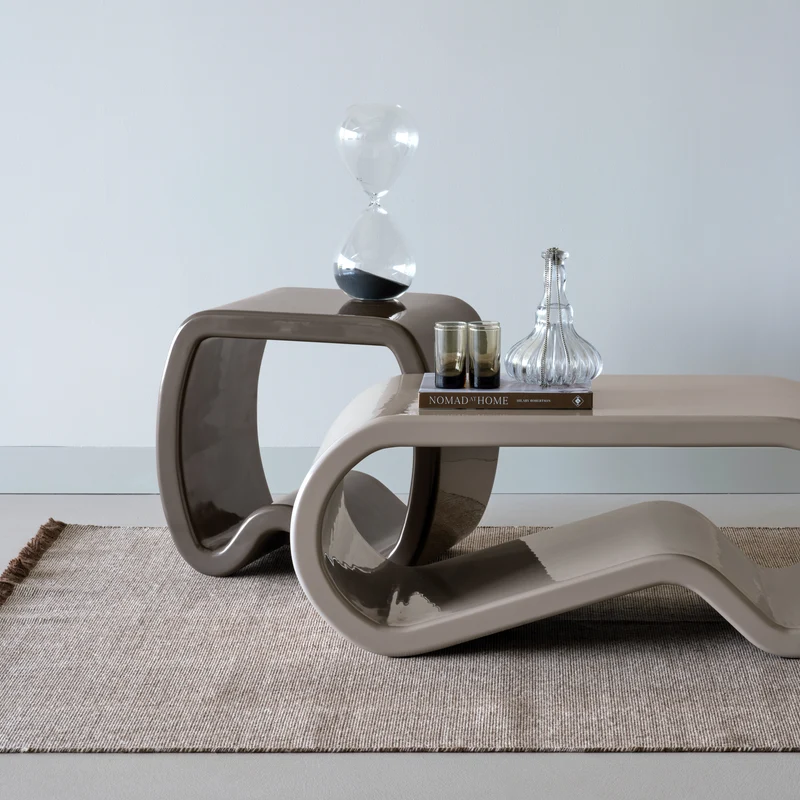 Moss bijzettafel hout mokkabruin