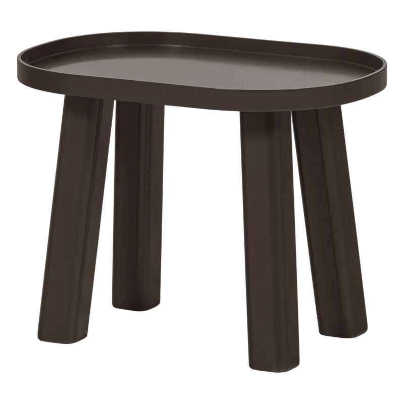 Mosa bijzettafel hout 60x41 cm donkerbruin