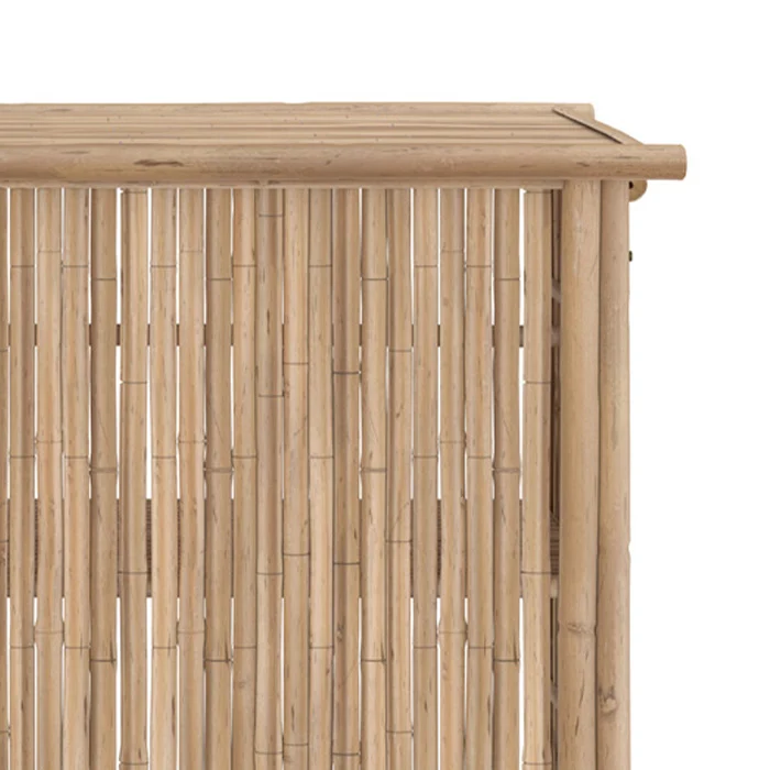 Ensemble bar et chaise de bar de jardin Vadella en bambou (lot de 2)