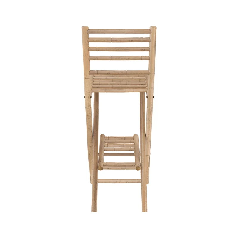 Ensemble bar et chaise de bar de jardin Vadella en bambou (lot de 2)