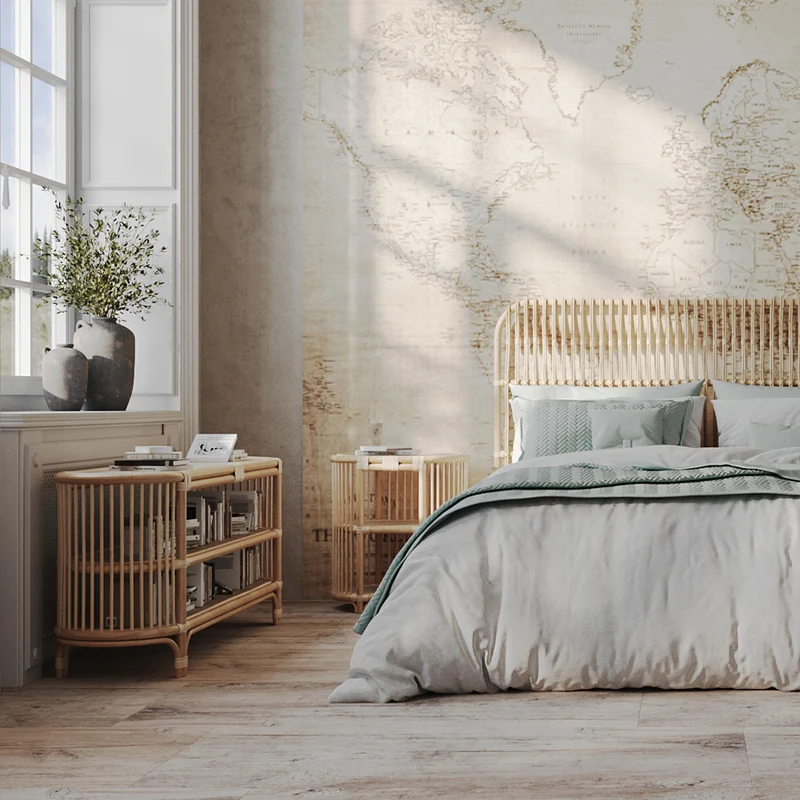 Console Marthe 140 cm en rotin