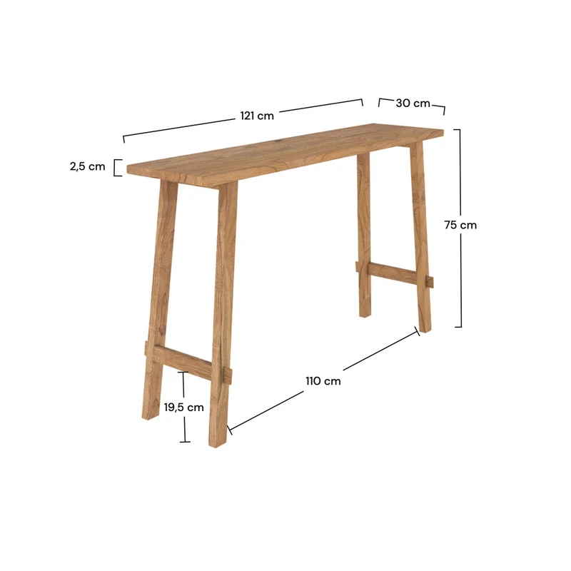 Console Cahya en bois