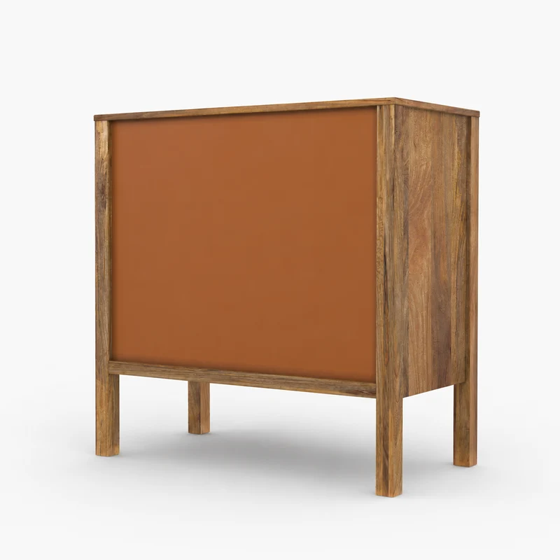Commode en cannage 3 tiroirs Tiki