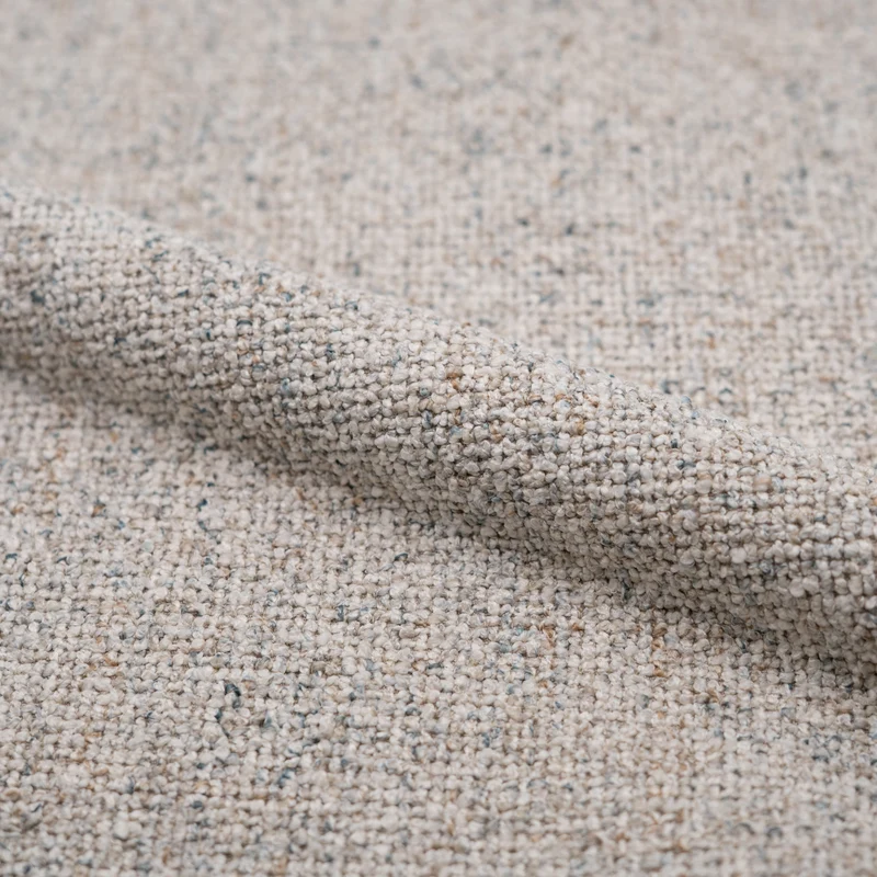 Chaises Adèle en tissu beige chiné (lot de 2)
