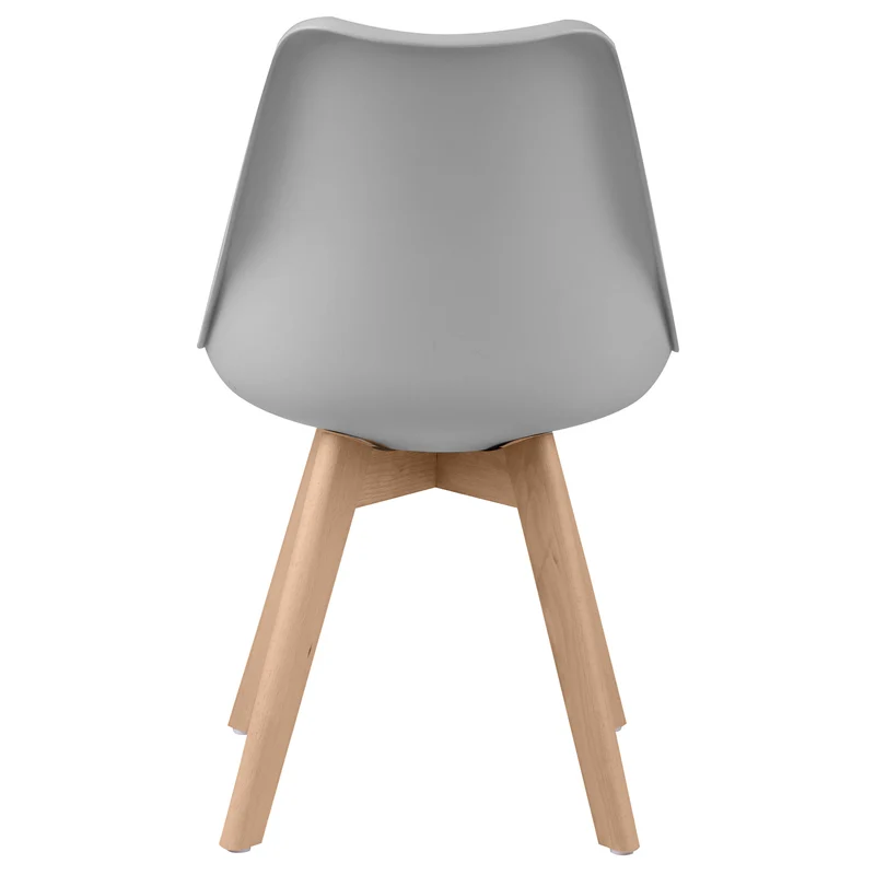 Chaise Skandi gris clair (lot de 2)