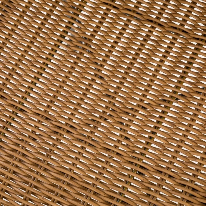 Chaise Sirivara en résine tressée naturelle (lot de 2)
