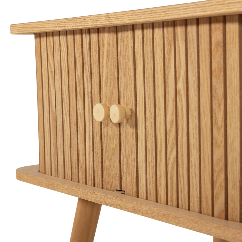 Karri nachtkastje recht mdf/grenen naturel