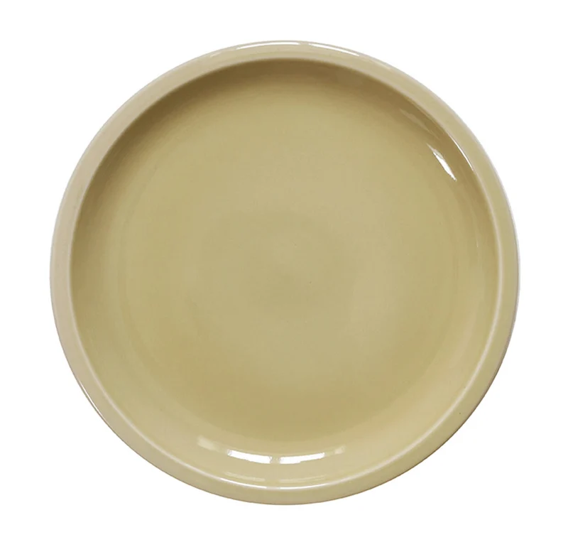 Assiette XL Cantine Vert Argile