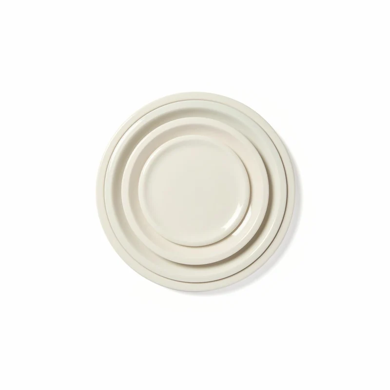 Assiette XL Cantine Craie