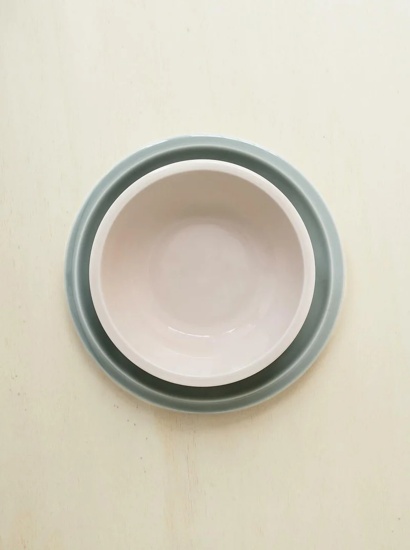 Assiette L Cantine Gris Oxyde