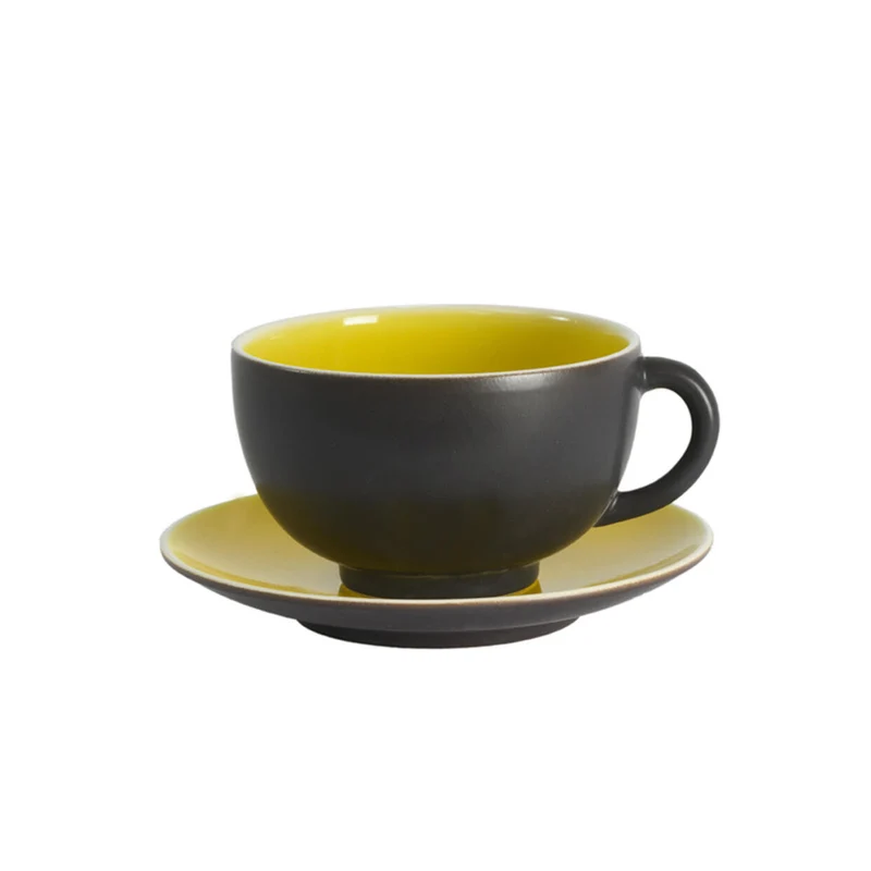 Tasse & sous-tasse L Tourron Citron