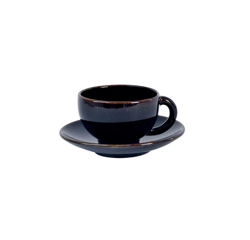 Tasse & sous-tasse M Tourron Indigo