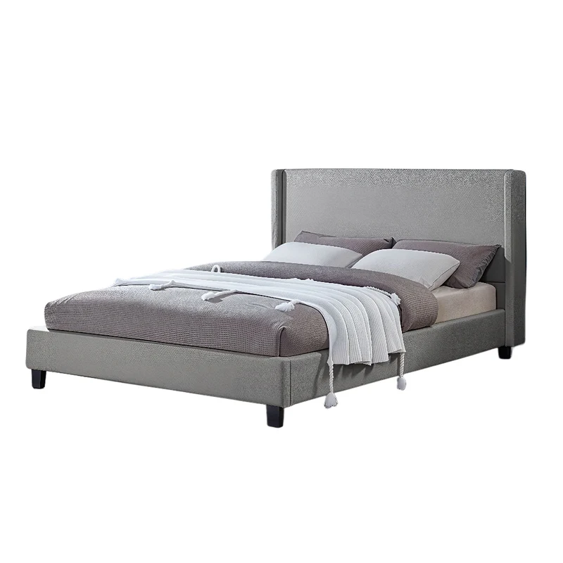 SERELYN™ – BOUCLÉ UPHOLSTERED PLATFORM BED – T2192