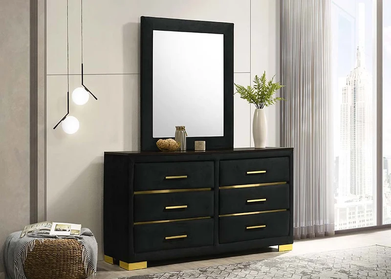 AURORA BLACK-GOLD™ – 6-PIECE BEDROOM SET